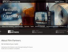 Tablet Screenshot of film-partners.com